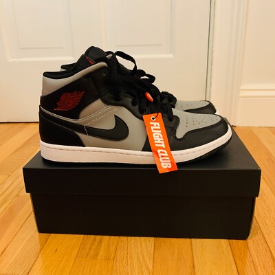 New Nike Air Jordan 1 Retro Mid Shadow Red Black Grey  display picture 3