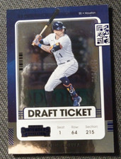 2021 Carlos Correa Panini Contenders Baseball Blue Draft Ticket #71 Houston