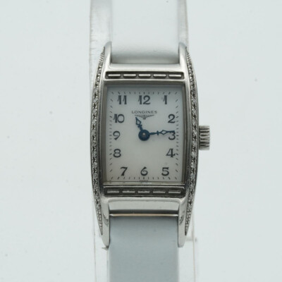 Longines Belle Arti Quartz Ladies Watch 16Mm Steel L1.195.0 With Diamonds L304