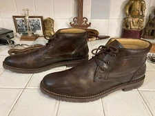 FLORSHEIM BROWN LEATHER BEATLE HIPSTER SATURDAY DISCO FEVER BOOTS 10 M FLORSHEIM