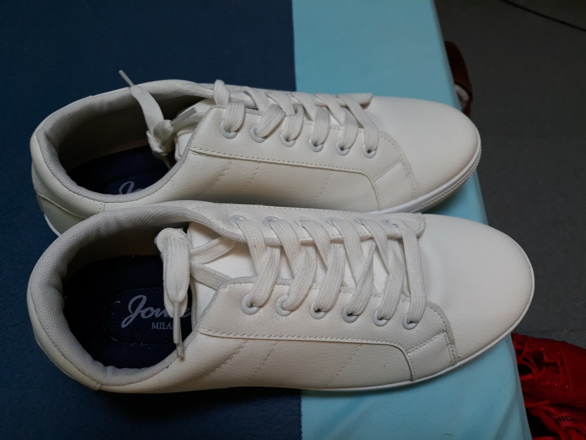 JOUSEN Mens PKX9 Fashion Sneakers, White, Size Qkdt UK