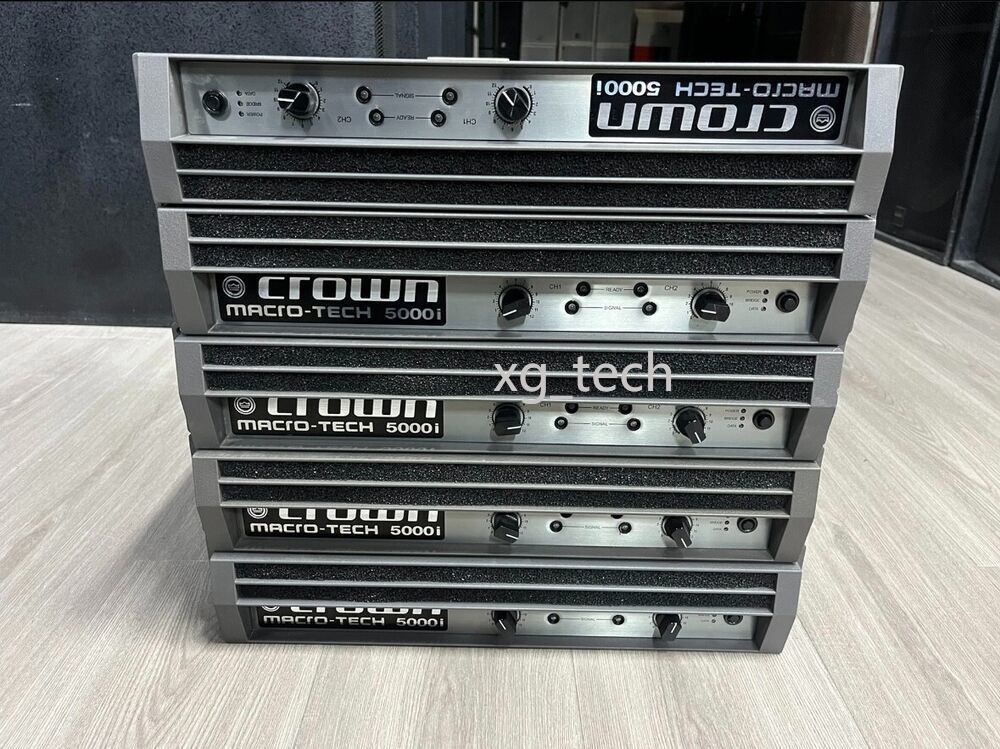 USED 1 PCS Crown MacroTech 5000i 2Ch Power Amplifier Working | eBay