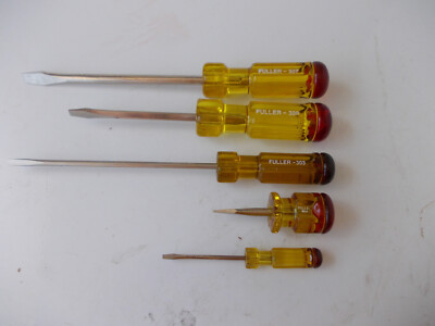 Fuller Red Top Screwdrivers NOS Carpenters/Mechanics vintage Tools