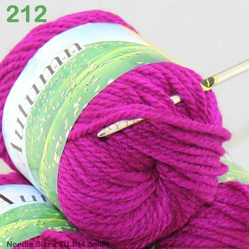 1 Ball x50g Fashion Soft Worsted Chunky Hand DIY Sweater Wool Knitting Yarn Gift - Picture 22 of 33