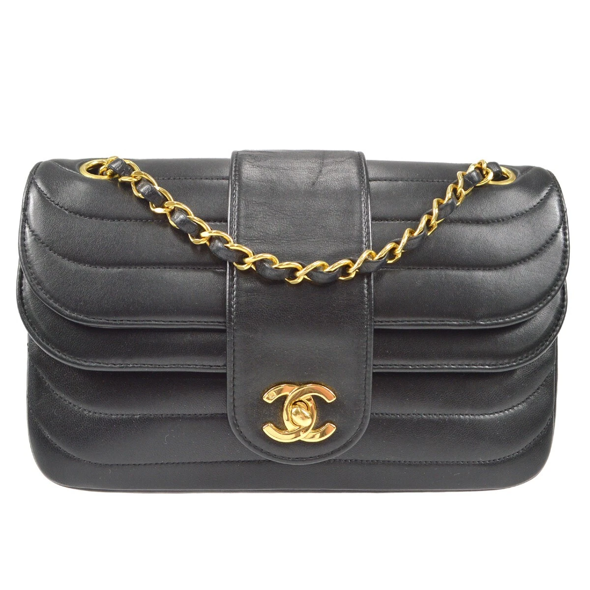 Chanel Quilted Multi-Chain Flap Bag - Black Shoulder Bags, Handbags -  CHA354172