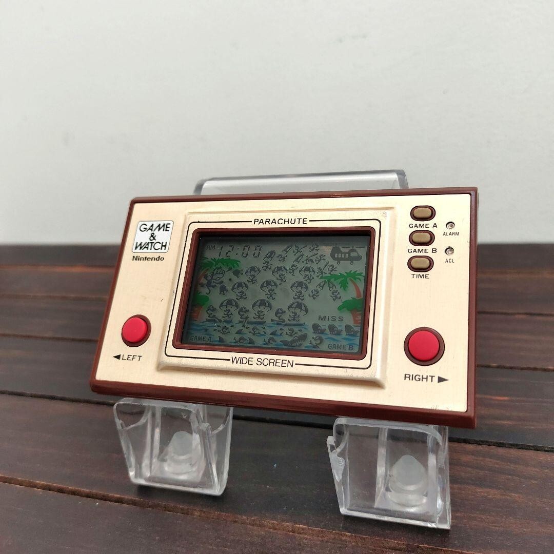 【任天堂】ゲーム&ウォッチ　 パラシュート　1981年製 レトロ 液晶ゲーム】任天堂 パラシュート PARACHUTE ゲーム