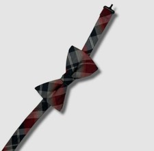  30 Alfani Men's Red Blue Plaid Pre-Tied Adjustable Bowtie
