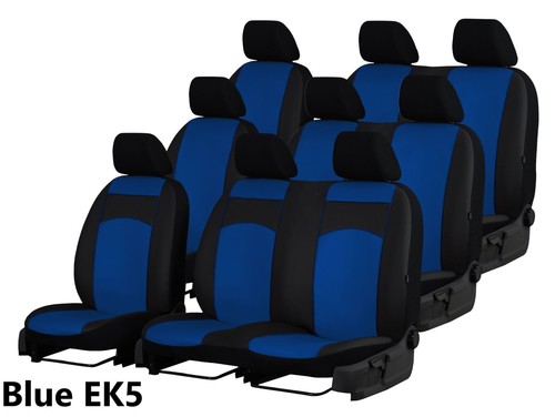 ART. LEATHER TAILORED SEAT COVERS FOR NISSAN PRIMASTAR 2007-2014 MINIBUS 9 SEATS - Picture 15 of 20