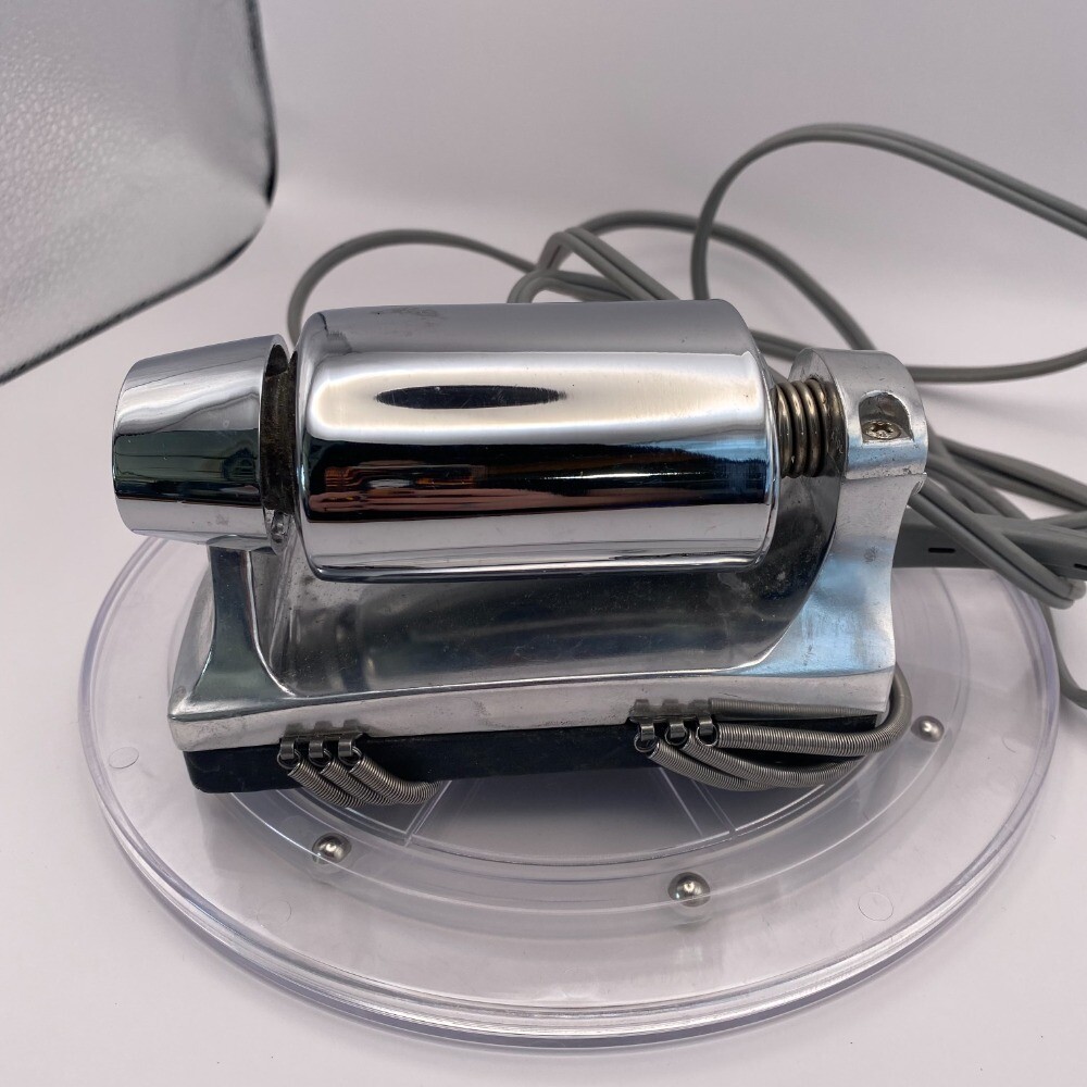 Oster Massage Pillow Vibrating Massager Chrome Vintage 126-01A Tested Works