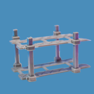 Diorama 1:64 Parking Lot Model Double Lift Rack Model Garage Scene Building Toy