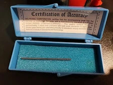 Deltronic Pin Gage. Machinist Gauge Pin. Inspection Tooling .0750 Diameter