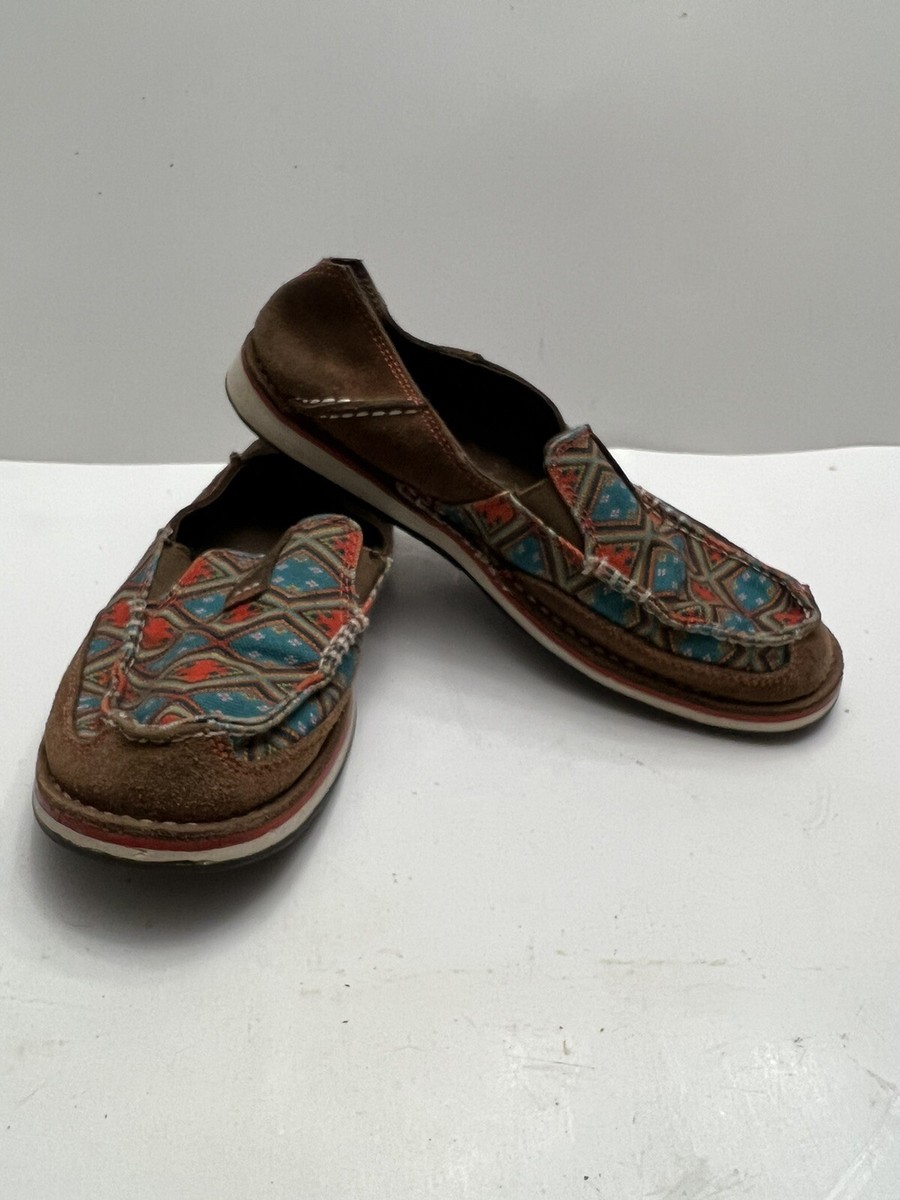 Ariat Cruiser Saddle Tan Suede/Aztec Print Shoe 10019890  display picture 1