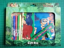 Disney TARZAN Gift Box: Sketch pad;Exercise book; Pens; Ruler; Eraser; Sharpener