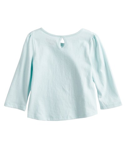 NWT Disney's Baby Girl Winnie the Pooh Green Snowflake Keyhole Shirt (18 Months) - Picture 8 of 9
