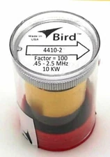  Bird 4410A Wattmeter MultiRange Element 4410-2  450-2500 KHz 10-10K Watts (New)
