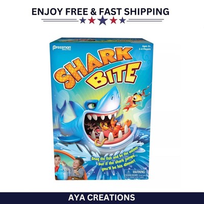 Pressman Shark Bite Game - Fun Family Game for Kids & Adults - Complete Set