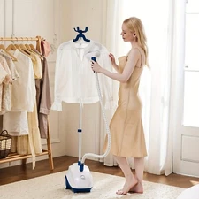 Standing Garment Steamer 1.8L Tank and Adjustable Design for Steady Steaming