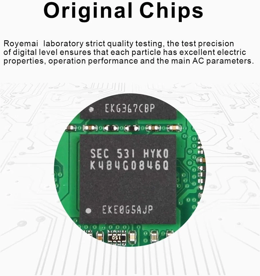 16GB Kit (2x8GB) DDR3L/DDR3 1333MHz RAM Royemai PC3L/PC3 SODIMM Laptop - Image 3 of 4