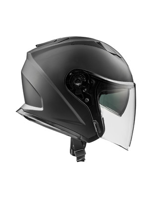 Jethelm Motorrad Scooter Premier Dokker U9 BM Schwarz Matt Mit Sonnenblende M