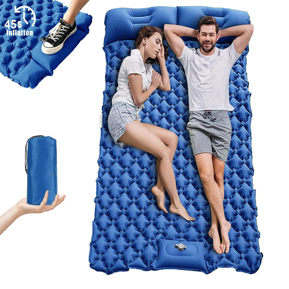 Inflatable Double Camping Mat Ultralight Air Bed Sleeping Mattress