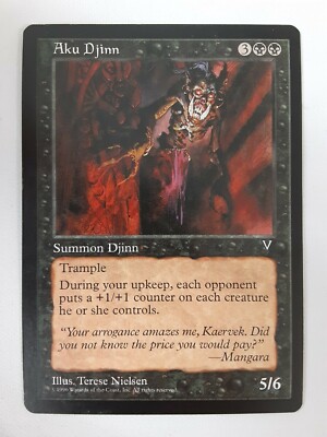 Aku Djinn - Magic the Gathering MTG - Visions M-69