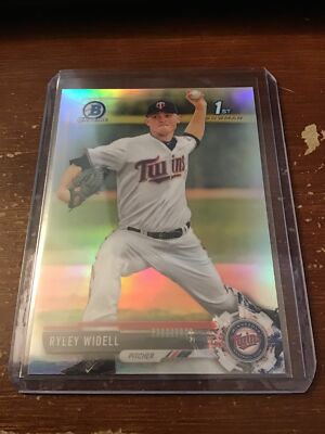 Ryley Widell 2017 1st Bowman Chrome Draft Refractor - Minnesota