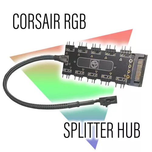 corsair rgb to argb splitter hub adapter image 2