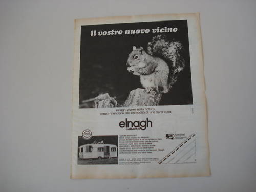 advertising Pubblicità 1973 CARAVAN ELNAGH - Zdjęcie 1 z 1