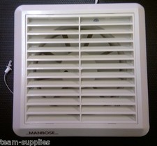 WINDOW EXTRACTOR FAN 150MM 6" PULLCORD WF150AP MANROSE 6" KITCHEN PULL CORD FAN