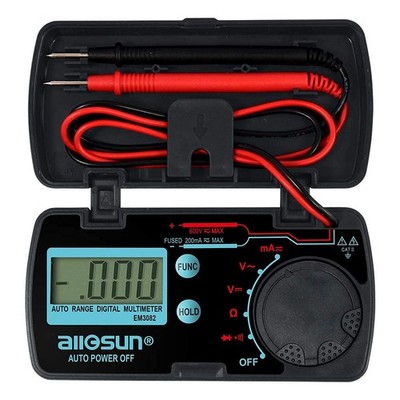 ALLOSUN Pocket Size Compact Digital Multimeter Auto Range Multi Continuity Te...