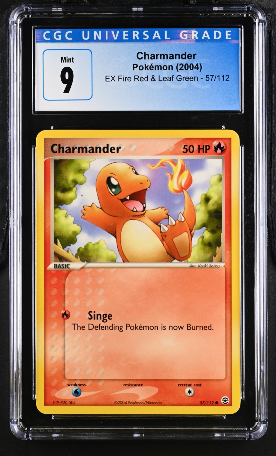 2004 POKEMON EX FIRE RED & LEAF GREEN #57 CHARMANDER CGC 9