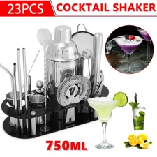 23 PCS Cocktail Shaker Set Maker Mixer Bar Tools Set Bar Strainer Bartender Kit