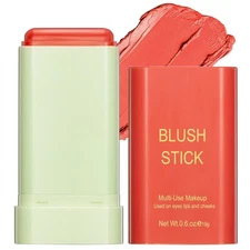 Multi-Use Makeup Blush Stick,Beauty 0.6 Ounce (Pack of 1), 3#coral orange 