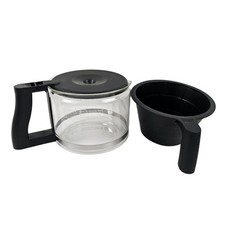 Bunn Coffee Pot Maker Replacement Carafe 10 Cup Black Handle And Filter Basket