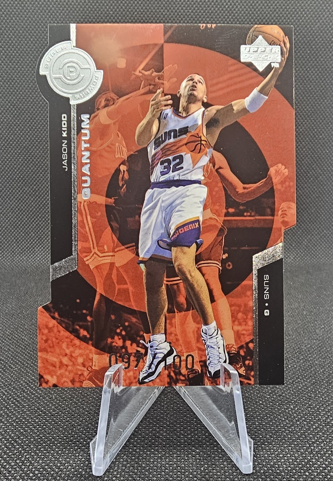 1998-99 Upper Deck Super Powers #PS21 Jason Kidd Quantum Silver Die Cut #97/100