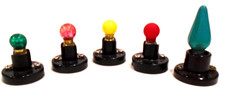 FIVE LIGHT SOCKETS WITH BULBS