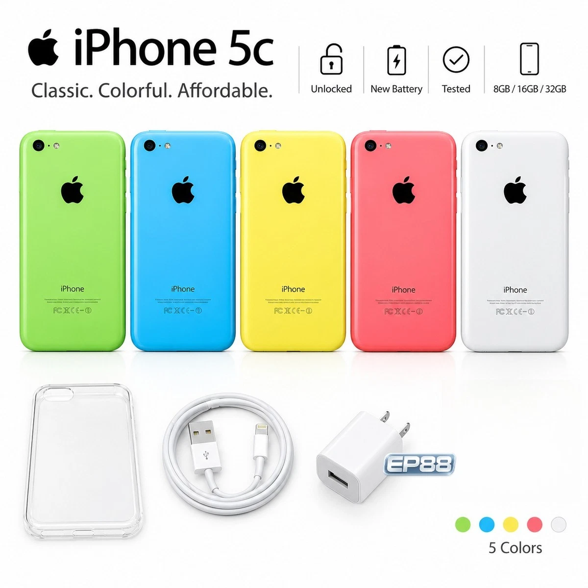 25+ iPhone 5c 32GB Wi-Fi for sale | Updated Oct 2026