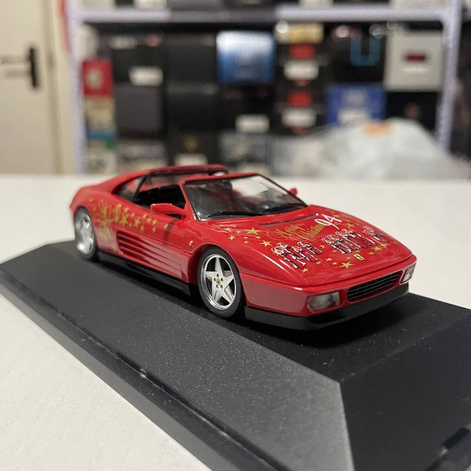 Coche deportivo convertible Herpa Ferrari 348 TS 1:43 modelo rojo Foto 4 de 4