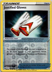 Justified Gloves 143/198 Chilling Reign Reverse Holo Uncommon Pokemon TCG