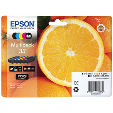 Original Epson 33 Multipack PBK/B/C/M/Y Tintenpatronen T3337 | SCHNELLE KOSTENLOSE LIEFERUNG