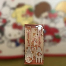 Karaagekun x Sanrio Cutlery Set Kitty Hello Kitty Licensed Limited Edition