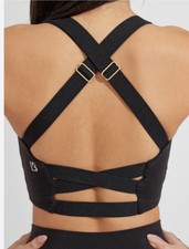 Buff bunny black crisscross candy wrap adjust...