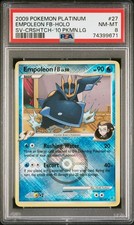 2009 Pokemon Platinum Supreme Victors #27 Empoleon Fb League Crosshatch PSA 8