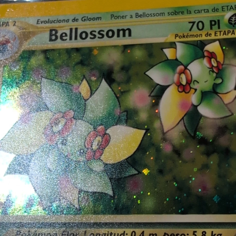 2001 Pokemon (SPANISH) Unlimited Neo Genesis Bellossom Holo 3/111 Rare - Image 2 of 4