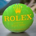 Vintage 12” Rolex Luxury Watches Submariner Domed Porcelain Jewelry Dealer Sign