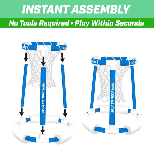 Durable Floating Basketball Hoop with Balls & Pump - Perfect Pool Party Game! - Picture 8 of 8