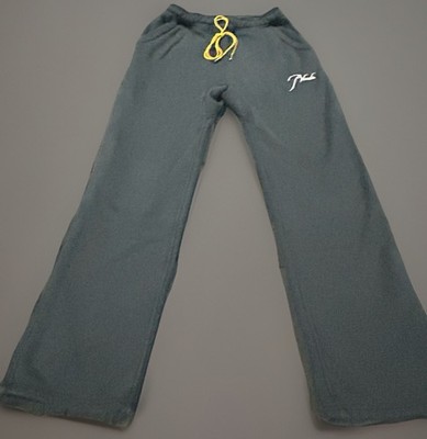 RHUDE  Classique  Script Logo Vintage Black Heavyweight Sweatpants size Large