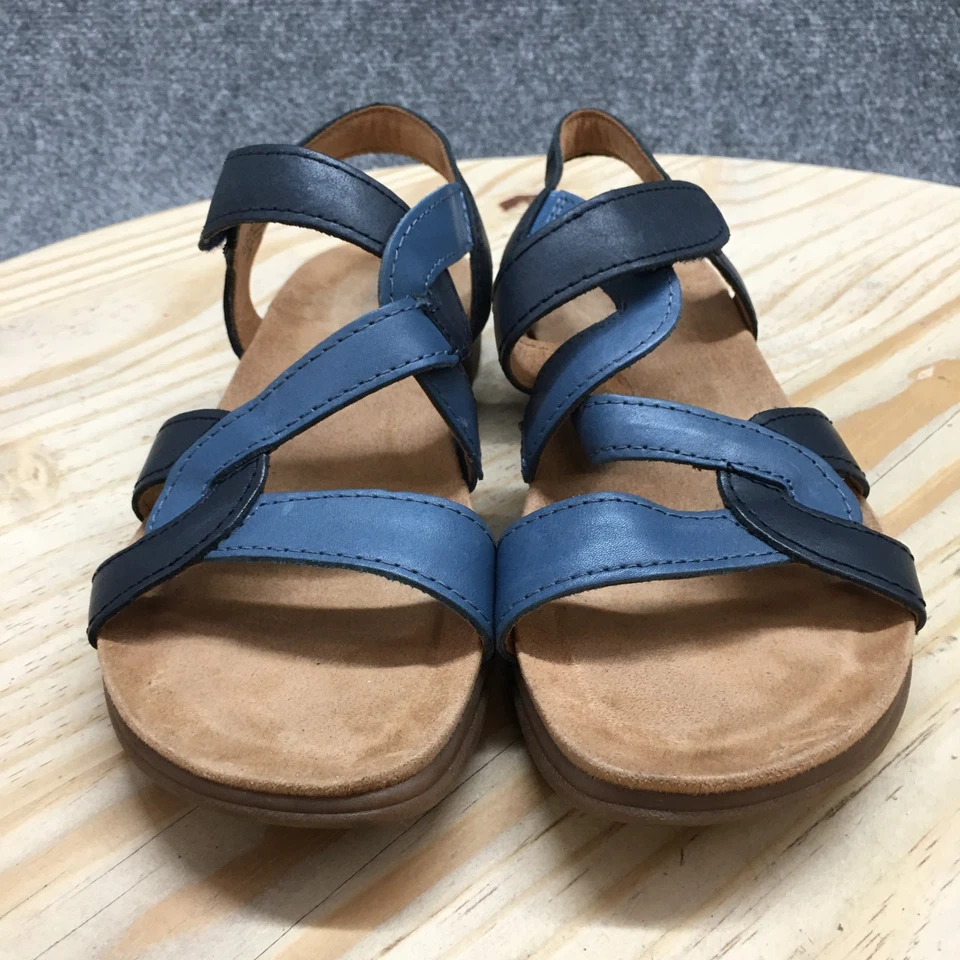 Easy Spirit Sandals Womens 7 M Minny Strappy Blue Leather Open Toe Slingback - Image 4 of 4