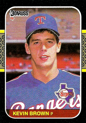 #ad #ad 1987 Donruss #627 Kevin Brown RC Texas Rangers $1.69