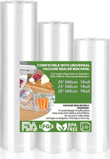 Buste Sottovuoto per Alimenti, Confezione Da 3, Rullo Sottovuoto per Alimenti, A
